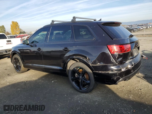 2019 Audi Q7 Prestige with VIN WA1VAAF70KD042672, listed as a Copart auction lot 79999524 with 40,434 mi miles and Salvage Title. Bid and sale history available at carsss.com. Image 2.