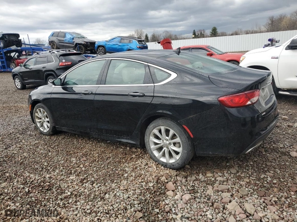 2015 Chrysler 200 C with VIN 1C3CCCEGXFN589313, listed as a Copart auction lot 51570985 with 114,498 mi miles and Salvage Title. Bid and sale history available at carsss.com. Image 2.