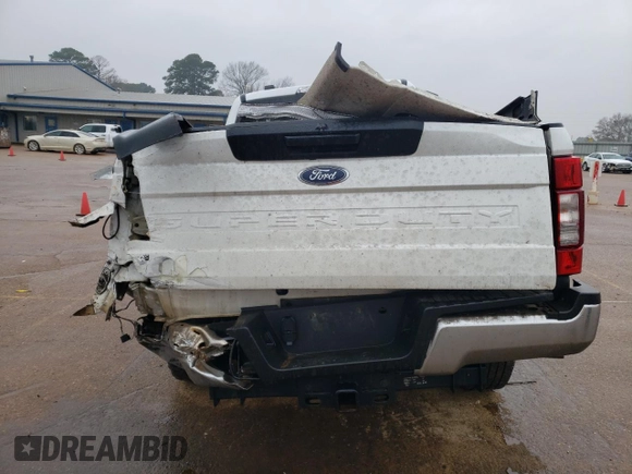 2022 Ford Super Duty F-250 SRW XL with VIN 1FT7W2BT1NEE58379, listed as a Copart auction lot 42942975 with 0 mi miles and Salvage Title. Bid and sale history available at carsss.com. Image 6.