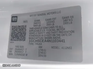 2022 Chevrolet Colorado 2WD LT with VIN 1GCHSCEA4N1103441, listed as a IAAI auction lot 41722870 with 116,288 mi miles. Bid and sale history available at carsss.com. Image 9.