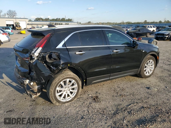 2023 Cadillac XT4 FWD Luxury with VIN 1GYAZAR49PF102307, listed as a Copart auction lot 49342465 with 21,093 mi miles and Salvage Title. Bid and sale history available at DreamBid. Image 3.