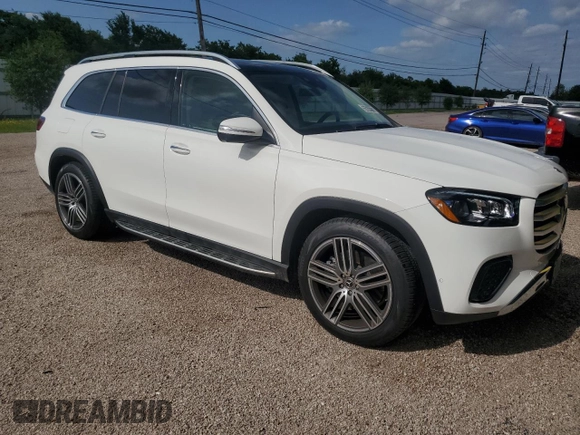 2025 Mercedes-Benz GLS 450 с VIN 4JGFF5KE2SB370660, выставлен на аукционе Copart как лот 55674115 с пробегом 1 338 миль миль и Чистый • Clean title. История ставок и продаж доступна на DreamBid. Изображение 4.