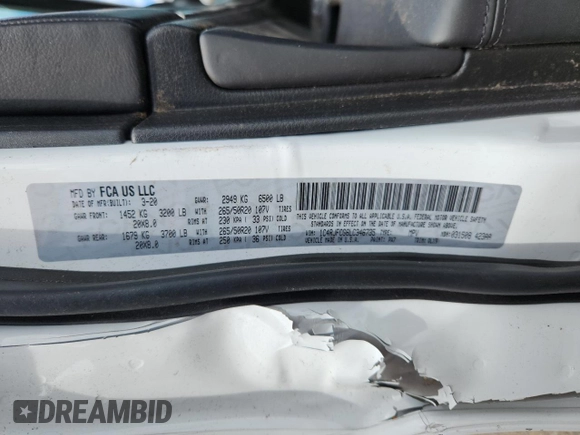 2020 Jeep Grand Cherokee High Altitude with VIN 1C4RJFCG6LC346735, listed as a Copart auction lot 64877935 with 50,258 mi miles and Salvage title. Bid and sale history available at DreamBid. Image 13.