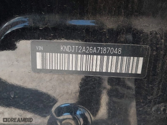 2010 Kia Soul ! with VIN KNDJT2A26A7187048, listed as a IAAI auction lot 41827635 with 182,647 mi miles. Bid and sale history available at carsss.com. Image 9.
