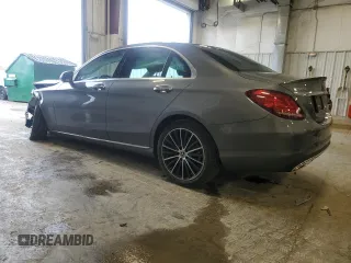 2021 Mercedes-Benz C 300 with VIN W1KWF8EB8MR605571, listed as a Copart auction lot 55289805 with 41,529 mi miles and Salvage title. Bid and sale history available at DreamBid. Image 2.