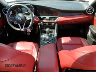 2017 Alfa Romeo Giulia with VIN ZARFAEBN7H7531217, listed as a Copart auction lot 60130275 with 91,768 mi miles and Salvage title. Bid and sale history available at DreamBid. Image 8.