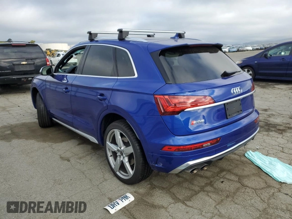 2022 Audi SQ5 Premium Plus with VIN WA1B4AFY7N2049525, listed as a Copart auction lot 54651604 with 22,554 mi miles and . Bid and sale history available at DreamBid. Image 2.
