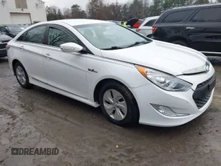 2014 Hyundai Sonata Hybrid Limited with VIN KMHEC4A48EA113990, listed as a IAAI auction lot 42022945 with 105,707 mi miles. Bid and sale history available at carsss.com. Image 1.