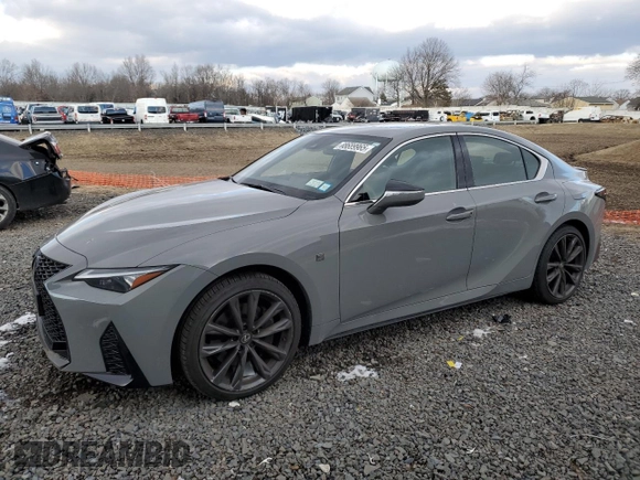 2024 Lexus IS with VIN JTHBZ1E22R5034602, listed as a Copart auction lot 88689965 with 0 mi miles and Salvage Title. Bid and sale history available at carsss.com. Image 1.