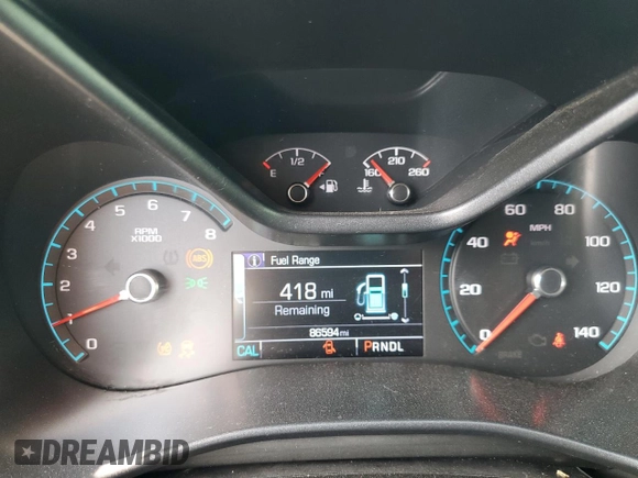 2017 GMC Canyon 4WD SLT with VIN 1GTG6DEN3H1310562, listed as a Copart auction lot 64021744 with 86,594 mi miles and Salvage Title. Bid and sale history available at carsss.com. Image 9.