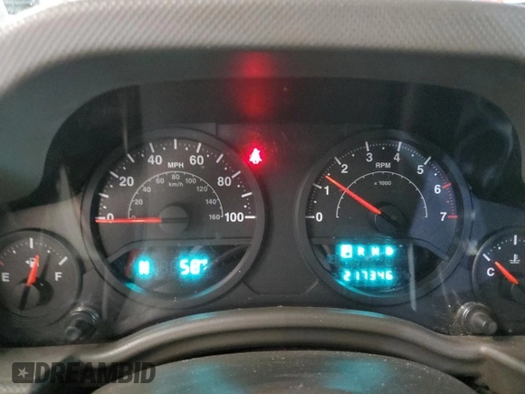 2007 Jeep Wrangler Unlimited X with VIN 1J4GA39187L190061, listed as a Copart auction lot 52420685 with 217,346 mi miles and Salvage Title. Bid and sale history available at DreamBid. Image 9.