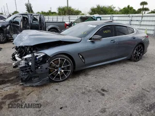 2021 BMW 8 Series M850i with VIN WBAGV8C01MCF75867, listed as a Copart auction lot 62779863 with 24,033 mi miles. Bid and sale history available at carsss.com. Image 1.