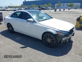 2020 Mercedes-Benz C 300 with VIN W1KWF8DBXLR601604, listed as a IAAI auction lot 42030386 with 56,165 mi miles and . Bid and sale history available at DreamBid. Image 1.