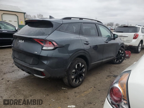 2024 Kia Sportage X-Line with VIN 5XYK6CDF3RG197941, listed as a Copart auction lot 44265665 with 8,025 mi miles and Salvage Title. Bid and sale history available at carsss.com. Image 3.
