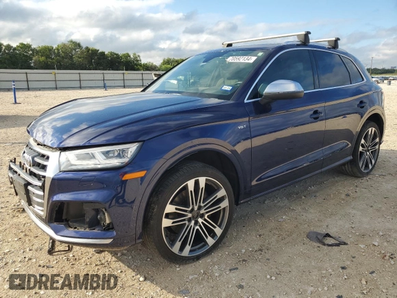 2018 Audi SQ5 Prestige with VIN WA1C4AFY8J2223987, listed as a Copart auction lot 70592134 with 39,435 mi miles and Salvage Title. Bid and sale history available at DreamBid. Image 1.