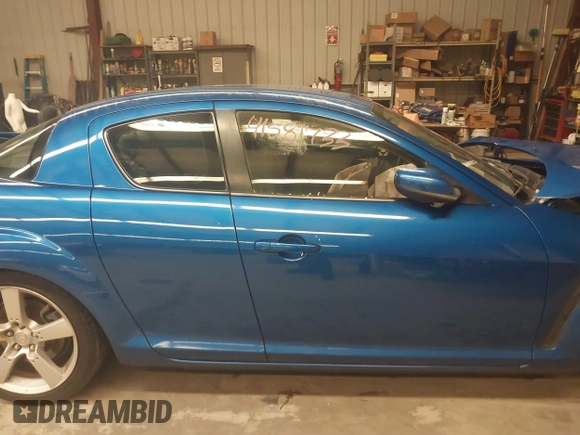 2004 Mazda RX-8 with VIN JM1FE17N240139216, listed as a IAAI auction lot 41581733 with 110,151 mi miles. Bid and sale history available at carsss.com. Image 14.