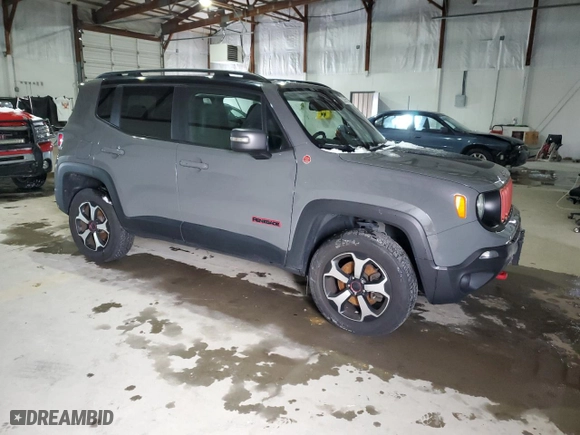 2021 Jeep Renegade Trailhawk with VIN ZACNJDC11MPM32110, listed as a Copart auction lot 46130355 with 47,174 mi miles and Clean Title. Bid and sale history available at carsss.com. Image 4.