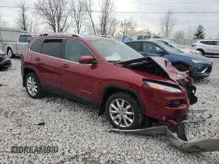 2015 Jeep Cherokee Limited with VIN 1C4PJLDB6FW516426, listed as a Copart auction lot 80446464 with Not Provided miles and Salvage Title. Bid and sale history available at DreamBid. Image 4.