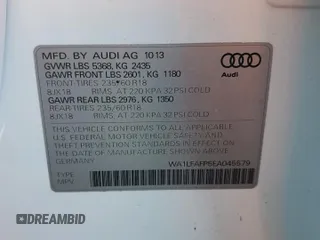 2014 Audi Q5 Premium Plus with VIN WA1LFAFP5EA045579, listed as a Copart auction lot 43961755 with 175,265 mi miles and Salvage Title. Bid and sale history available at carsss.com. Image 16.