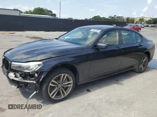 2017 BMW 7 Series 740i with VIN WBA7E2C53HG739365, listed as a Copart auction lot 58234325 with Not provided miles and Salvage title. Bid and sale history available at DreamBid. Image 1.