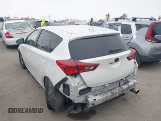 2016 Scion iM with VIN JTNKARJE1GJ516789, listed as a IAAI auction lot 42034498 with 132,796 mi miles. Bid and sale history available at carsss.com. Image 3.