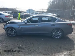 2018 Infiniti Q50 Luxe with VIN JN1EV7AP4JM591989, listed as a IAAI auction lot 41525340 with 78,812 mi miles and . Bid and sale history available at carsss.com. Image 15.