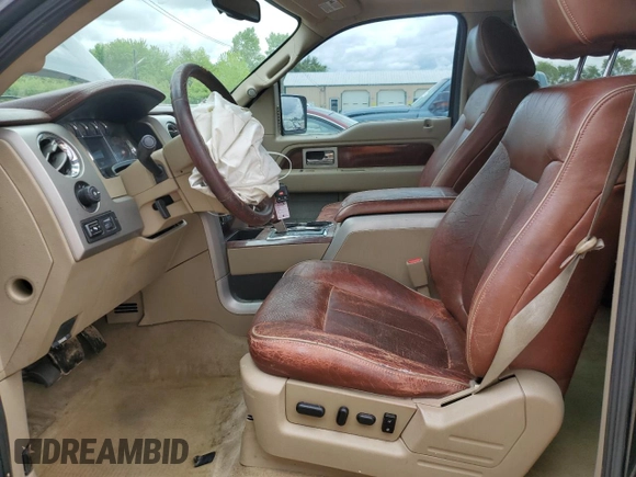 2010 Ford F-150 XL with VIN 1FTFW1EV7AKA98081, listed as a Copart auction lot 58248075 with 262,250 mi miles and Salvage title. Bid and sale history available at DreamBid. Image 7.
