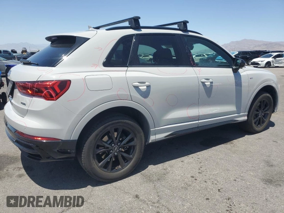 2021 Audi Q3 S line Premium with VIN WA1DECF35M1033074, listed as a Copart auction lot 61259905 with 24,066 mi miles and Salvage title. Bid and sale history available at DreamBid. Image 3.