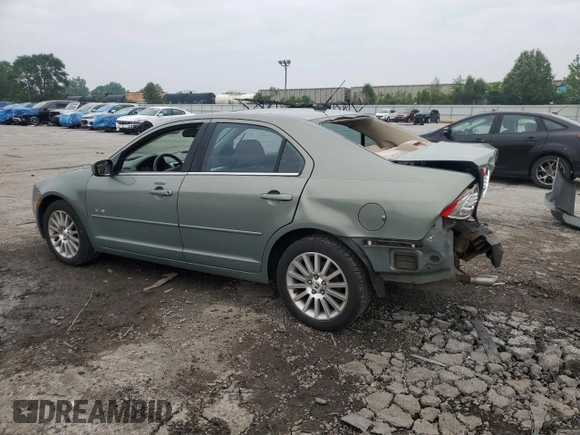 2008 Mercury Milan Premier with VIN 3MEHM08168R627378, listed as a Copart auction lot 59751325 with 102,795 mi miles and Salvage title. Bid and sale history available at DreamBid. Image 2.
