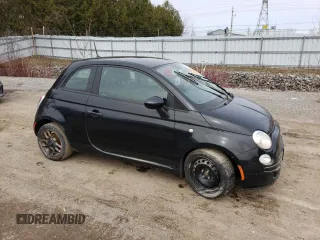 2013 FIAT 500 Pop with VIN 3C3CFFARXDT542148, listed as a Copart auction lot 52289095 with 0 mi miles and Non Repairable. Bid and sale history available at carsss.com. Image 4.