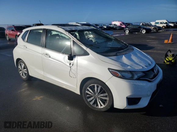 2017 Honda Fit EX with VIN JHMGK5H7XHS010668, listed as a Copart auction lot 87545555 with 54,452 mi miles and Salvage Title. Bid and sale history available at carsss.com. Image 4.