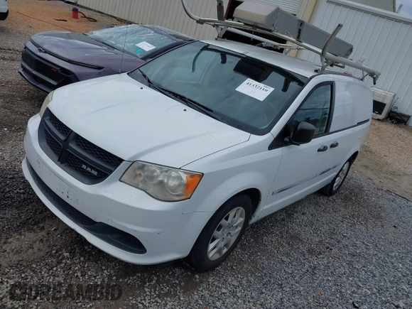 2014 Ram Cargo Van Tradesman with VIN 2C4JRGAG6ER389982, listed as a IAAI auction lot 41332110 with 133,351 mi miles. Bid and sale history available at carsss.com. Image 2.