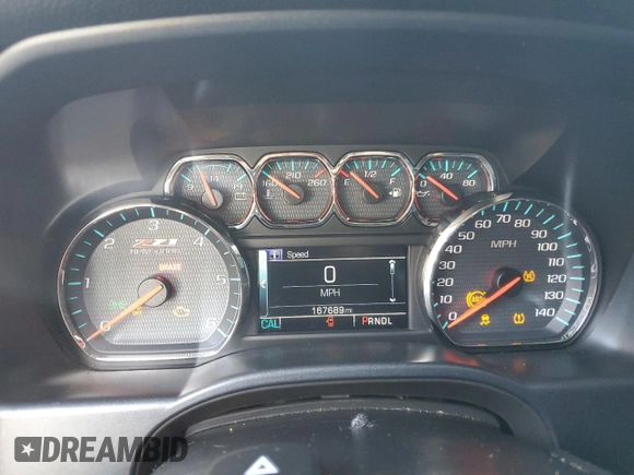2017 Chevrolet Silverado 1500 LT with VIN 3GCUKREC0HG470703, listed as a Copart auction lot 53667145 with 167,689 mi miles and Salvage Title. Bid and sale history available at DreamBid. Image 9.