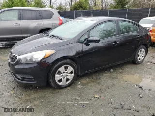 2016 Kia Forte LX with VIN KNAFK4A64G5531419, listed as a Copart auction lot 51964775 with 143,302 mi miles and Salvage Title. Bid and sale history available at carsss.com. Image 1.
