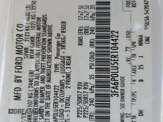 2014 Ford Fusion SE Hybrid with VIN 3FA6P0LU5ER104422, listed as a Copart auction lot 58584425 with 166,419 mi miles and Salvage title. Bid and sale history available at DreamBid. Image 12.
