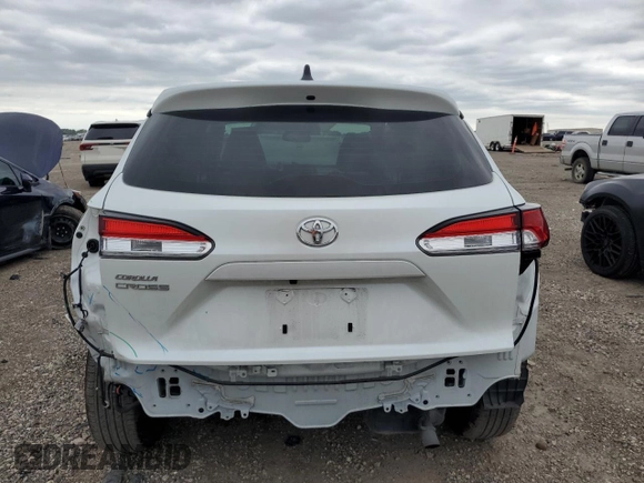 2024 Toyota Corolla Cross L with VIN 7MUAAAAG6RV086028, listed as a Copart auction lot 55079765 with 25,508 mi miles and Salvage title. Bid and sale history available at DreamBid. Image 6.