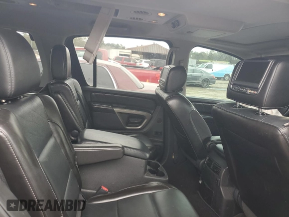 2015 Nissan Armada Platinum z VIN 5N1BA0NF5FN610793, wystawiony jako Copart lot #88765185 z przebiegiem 174 327 mil mil oraz Szkoda całkowita • Salvage title. Historia ofert i sprzedaży dostępna na DreamBid. Obrazek 10.