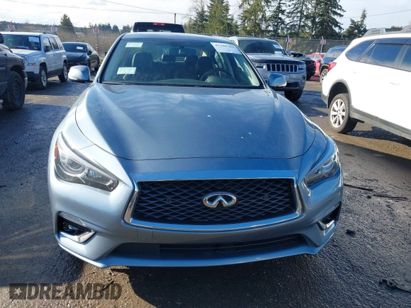 2018 Infiniti Q50 Hybrid Premium with VIN JN1AV7AR7JM540051, listed as a IAAI auction lot 41488180 with 1,110 mi miles and . Bid and sale history available at carsss.com. Image 12.