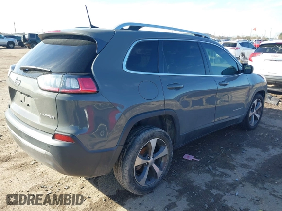 2020 Jeep Cherokee Limited with VIN 1C4PJLDB3LD606091, listed as a IAAI auction lot 41473098 with 49,819 mi miles. Bid and sale history available at carsss.com. Image 4.