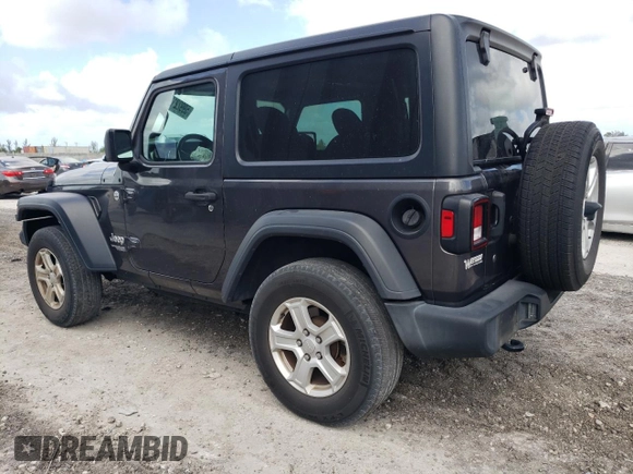 2020 Jeep Wrangler Sport with VIN 1C4GJXAG7LW274054, listed as a Copart auction lot 59922124 with 39,652 mi miles and Salvage title. Bid and sale history available at DreamBid. Image 2.