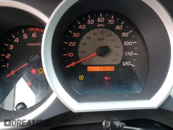 2010 Toyota Tacoma PreRunner with VIN 3TMKU4HN3AM025218, listed as a Copart auction lot 87600035 with 92,605 mi miles and Salvage title. Bid and sale history available at DreamBid. Image 9.