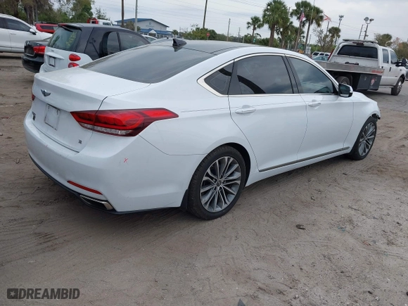 2016 Hyundai Genesis 3.8L with VIN KMHGN4JE6GU140327, listed as a IAAI auction lot 41623499 with 72,942 mi miles. Bid and sale history available at carsss.com. Image 4.