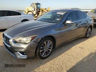 2019 Infiniti Q50 Luxe z VIN JN1EV7AP3KM512037, wystawiony jako Copart lot #52349905 z przebiegiem 93 198 mil mil oraz Czysty tytuł • Clean title. Historia ofert i sprzedaży dostępna na DreamBid. Obrazek 1.