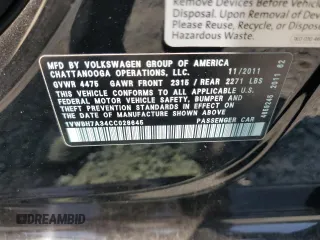 2012 Volkswagen Passat SE с VIN 1VWBH7A34CC028645, выставлен на аукционе Copart как лот 69521444 с пробегом 161 123 миль миль и Списание • Salvage title. История ставок и продаж доступна на DreamBid. Изображение 14.