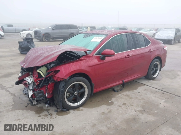 2020 Toyota Camry LE with VIN 4T1C11AK0LU387903, listed as a IAAI auction lot 41652468 with 1 mi miles. Bid and sale history available at carsss.com. Image 2.