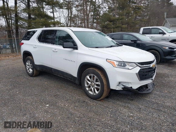 2020 Chevrolet Traverse LS with VIN 1GNEVFKW5LJ182313, listed as a IAAI auction lot 41557541 with 103,225 mi miles. Bid and sale history available at carsss.com. Image 1.