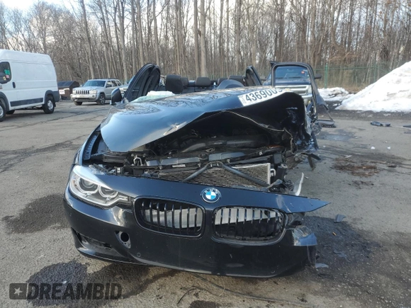 2012 BMW 3 Series 335i with VIN WBA3A9C58CFX59984, listed as a Copart auction lot 43690095 with 73,225 mi miles and Salvage title. Bid and sale history available at DreamBid. Image 5.