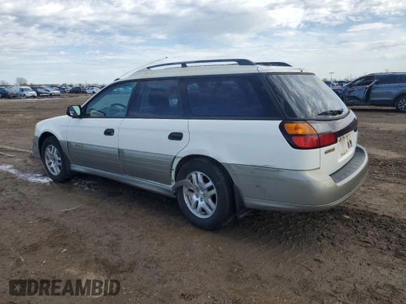 2001 Subaru Legacy Outback with VIN 4S3BH665717642957, listed as a Copart auction lot 53854215 with 141,611 mi miles and Salvage title. Bid and sale history available at DreamBid. Image 2.
