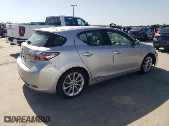 2011 Lexus CT 200h with VIN JTHKD5BH9B2019620, listed as a Copart auction lot 52398375 with 165,411 mi miles and Clean title. Bid and sale history available at DreamBid. Image 3.