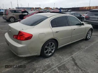 2006 Infiniti G35 with VIN JNKCV51E46M500281, listed as a Copart auction lot 54329375 with 231,730 mi miles and Clean Title. Bid and sale history available at carsss.com. Image 3.